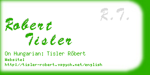 robert tisler business card