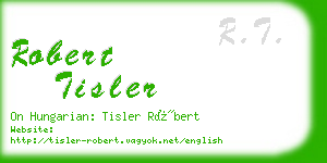 robert tisler business card